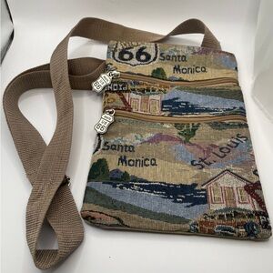 Route 66 Tapestry Crossbody Bag